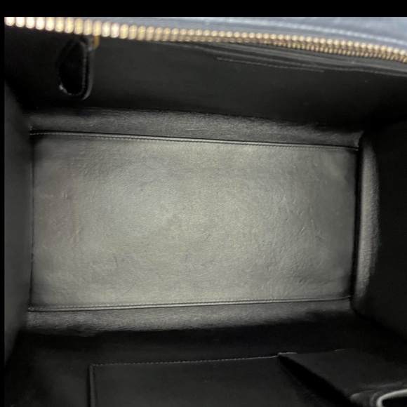 CELINE MINI LUGGAGE BAG SMOOTH BLACK CALFSKIN - Picture 14 of 14